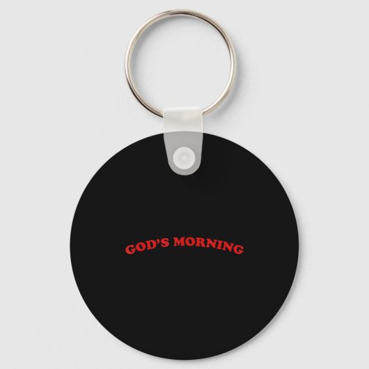 Goedemorgen religieuze god sleutelhanger (Voorkant)