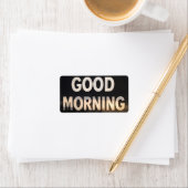 Goedemorgen retouradreslabel etiket (Insitu)