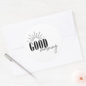 Goedemorgen Ronde Sticker (Envelop)