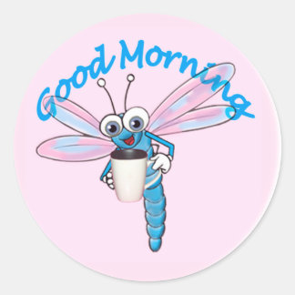goedemorgen ronde sticker
