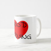 Goedemorgen rood hart koffiemok (Voorkant rechts)
