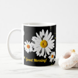 Goedemorgen! Rustige Farmhouse Daisy Art Custom Koffiemok