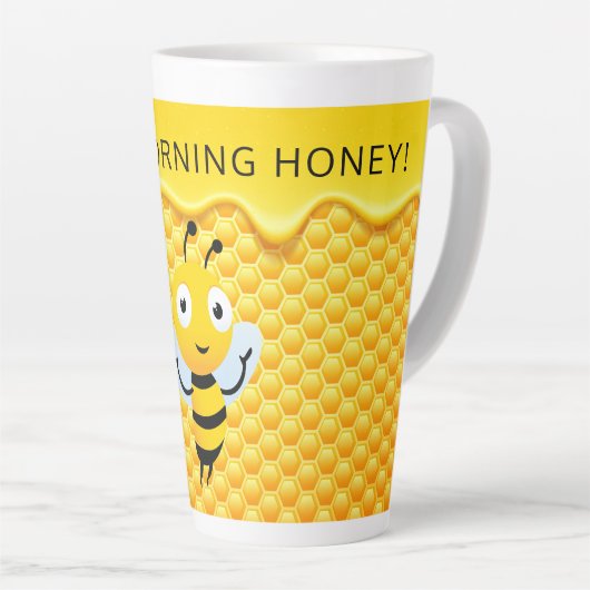 Goedemorgen schat! Personalisatie Latte Mok (Rechterhoek)