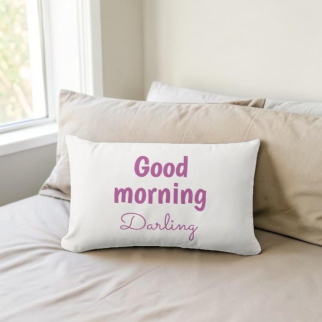 Goedemorgen Schat Persoonlijke Lendekussen Kussen (Creator heeft geüpload)