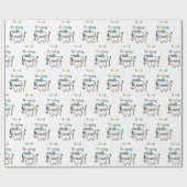 Goedemorgen ( schattige tand ) cadeaupapier (Vlak)