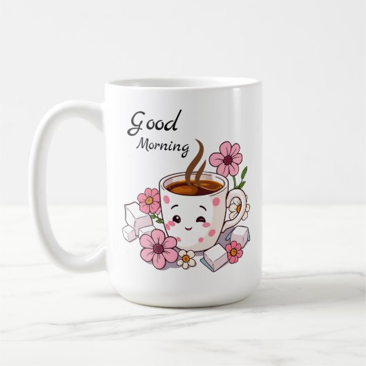 Goedemorgen | Schattigee Kawaii-koffie Koffiemok (Links)