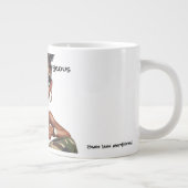 Goedemorgen schoonheid  grote koffiekop (Rechts)