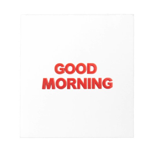 Goedemorgen Sfeer Notitieblok (Voorkant)