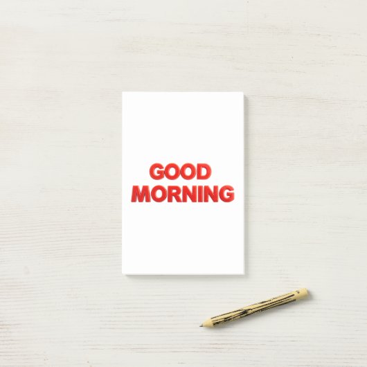 Goedemorgen Sfeer Post-it® Notes (Op bureau)