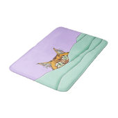 Goedemorgen Sinaasappel Cat Funny Badmat (Gekanteld)