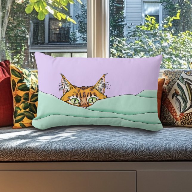 Goedemorgen Sinaasappel Cat Funny Kussen (Creator heeft geüpload)