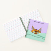 Goedemorgen Sinaasappel Cat Funny Notitieboek (Binnen)
