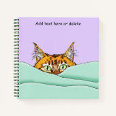 Goedemorgen Sinaasappel Cat Funny Notitieboek (Voorkant)