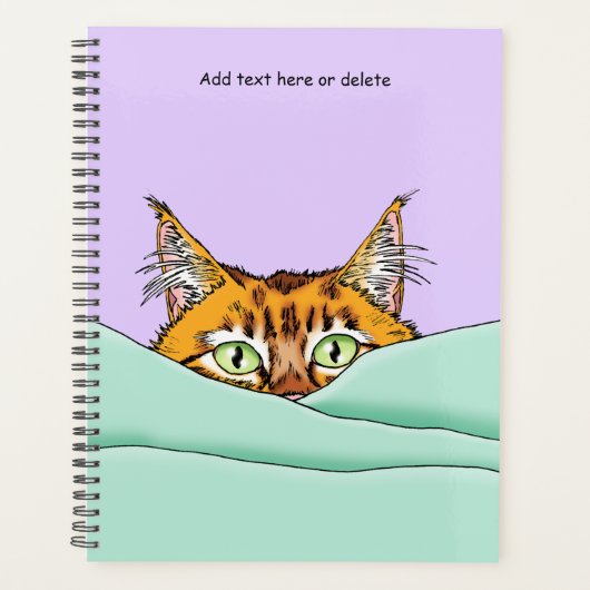 Goedemorgen Sinaasappel Cat Funny Planner (Voorkant)