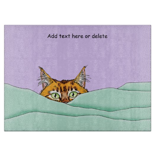 Goedemorgen Sinaasappel Cat Funny Snijplank (Voorkant)