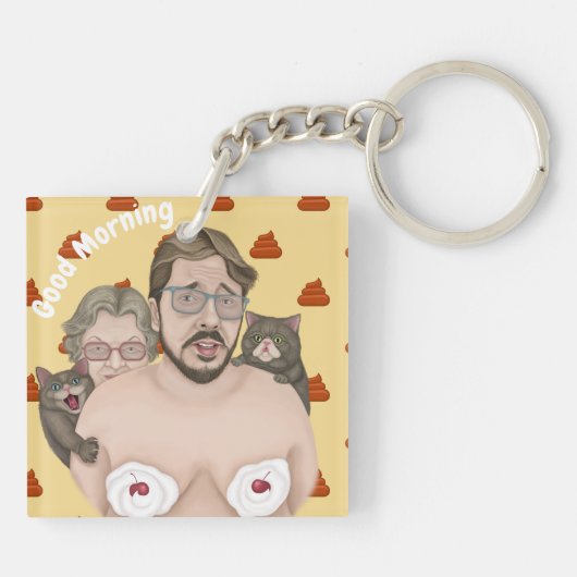 Goedemorgen Sleutelhanger (Achterkant)