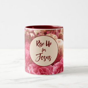 Goedemorgen, sta op voor Jezus Tweekleurige Koffiemok
