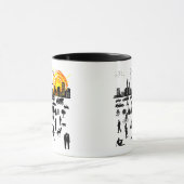 Goedemorgen, Stad grappig, elegant, uniek Mok (Midden)