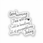 Goedemorgen Sticker (Voorkant)