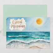 Goedemorgen Strand Leven Kaart (Voorkant / Achterkant)