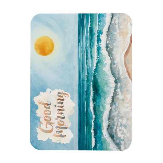 Goedemorgen Strand Leven Magneet (Verticaal)