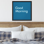 Goedemorgen Stretched Canvas Print (Insitu (Slaapkamer))