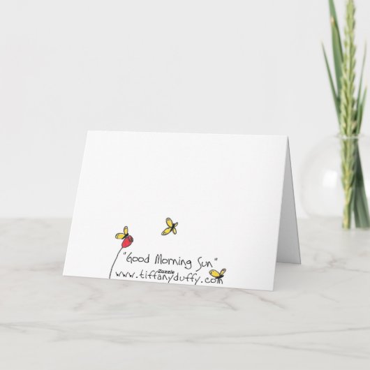 Goedemorgen Sun, bedankt (Achterkant)