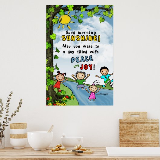 Goedemorgen Sunshine! Poster (Keuken)