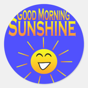 Goedemorgen Sunshine! Ronde Sticker