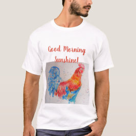 Goedemorgen Sunshine T Shirt rode haan