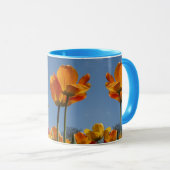 Goedemorgen Sunshine Tulpen Blue Sky Koffie Gift Mok (Voorkant rechts)