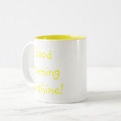 Goedemorgen Sunshine! Tweekleurige Koffiemok (Voorkant links)