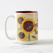 Goedemorgen Sunshine! Tweekleurige Koffiemok (Links)