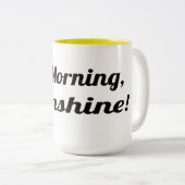 Goedemorgen, Sunshine Tweekleurige Koffiemok (Voorkant rechts)