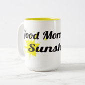 Goedemorgen, Sunshine Tweekleurige Koffiemok (Voorkant links)
