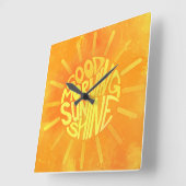 Goedemorgen, Sunshine. Vierkante Klok (Hoek)