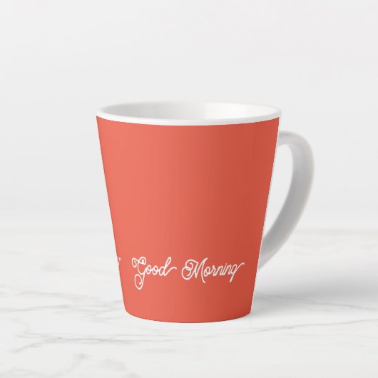 Goedemorgen Tangerine Latte Mok (Rechterhoek)