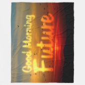 GOEDEMORGEN TOEKOMST FLEECE DEKEN (Voorkant)