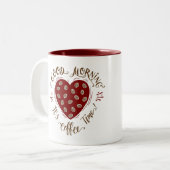 Goedemorgen Tweekleurige Koffiemok (Voorkant links)