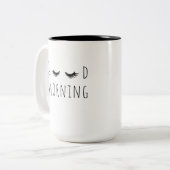 Goedemorgen Tweekleurige Koffiemok (Voorkant links)