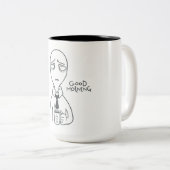 Goedemorgen Tweekleurige Koffiemok (Voorkant rechts)