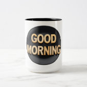 Goedemorgen Tweekleurige Koffiemok (Center)