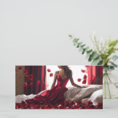 Goedemorgen Valentijn meisje Wenskaart (Staand voorkant)