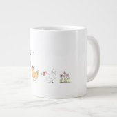 Goedemorgen van de kudde grote koffiekop (Voorkant rechts)