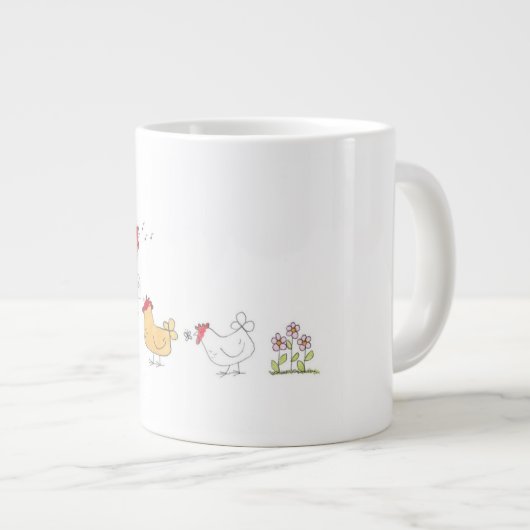 Goedemorgen van de kudde grote koffiekop (Voorkant rechts)