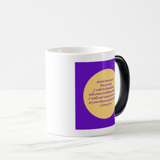 Goedemorgen van God Magische Mok (Voorkant rechts)