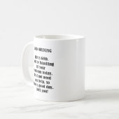 Goedemorgen van GOD (personaliseren) Koffiemok (Voorkant links)