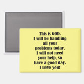 Goedemorgen van God (personaliseren) Magneet (Voorkant / Achterkant)