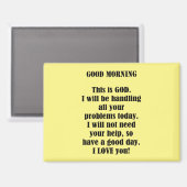 Goedemorgen van God (personaliseren) Magneet (Voorkant / Achterkant)