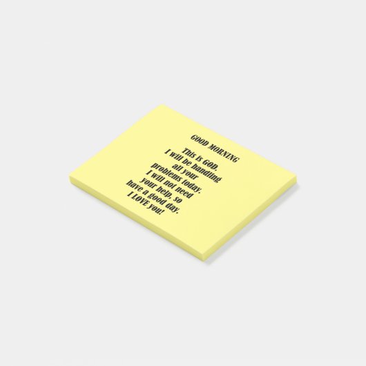 Goedemorgen van God (personaliseren) Post-it® Notes (Schuin)